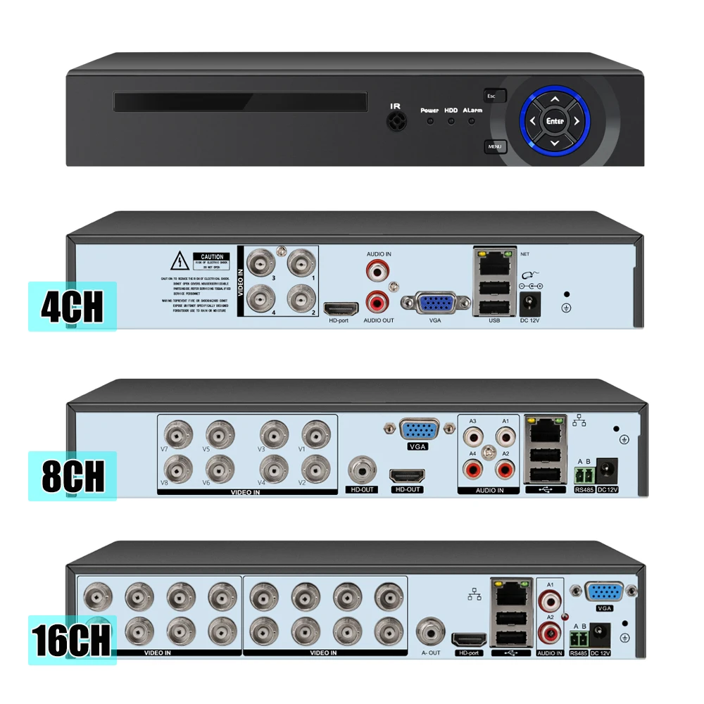 Xmeye Pro H.265 4 k dvr 4-канальная система видеонаблюдения 6 в 1 AHD TVI CVI Hybrid небольшой