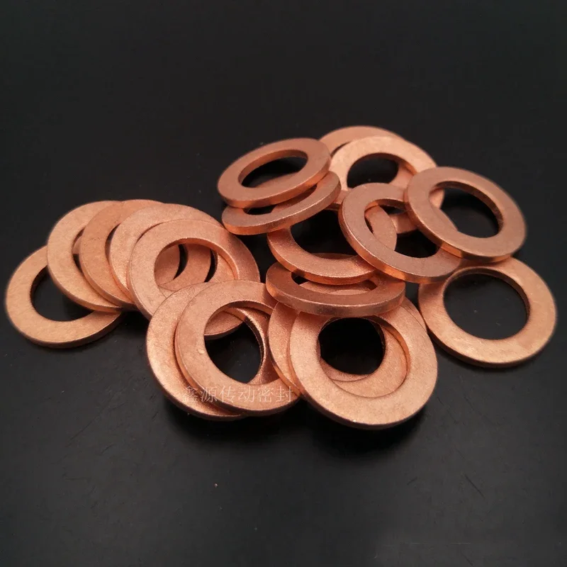 M4 Внутренний диаметр Медная шайба наружный 6/7/8/9/10/11/12/14 мм плоская прокладка
