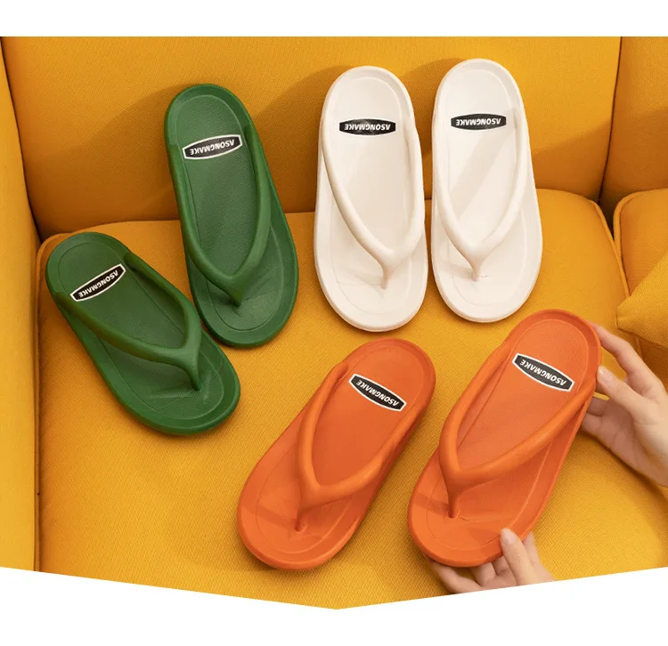 Новинка лета 2021 шлепанцы сандалии Нескользящие износостойкие на толстой подошве