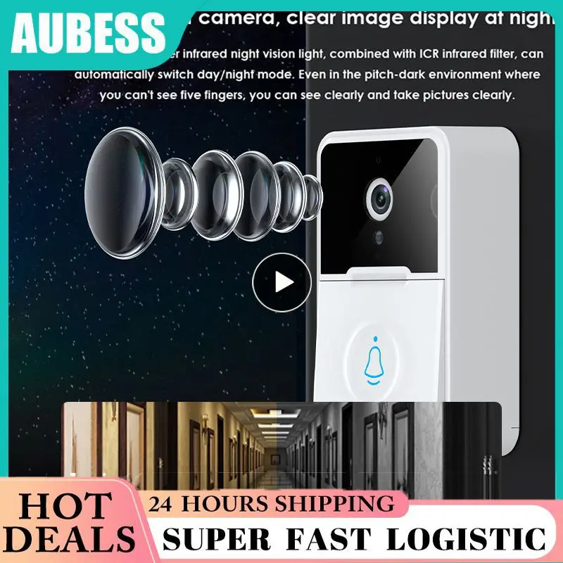 

Cats Eye Three-in-one Real-time Monitoring Visual Remote Control Doorbell Ir Night Vision Smart Security Doorbell Camera