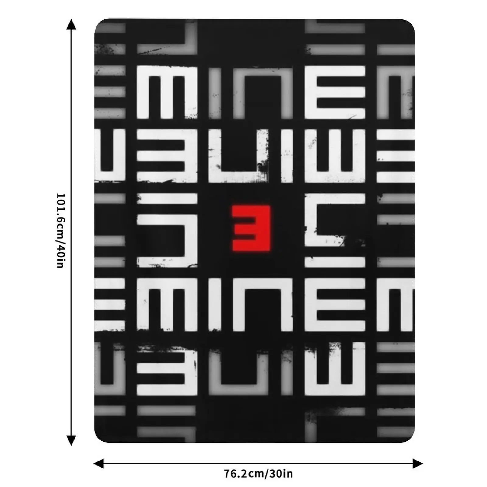 Плед с логотипом EMINEM 2022, мягкий, большой, для зимы, для дивана, тонкий, для кровати, большой плед для дивана. (art.: 3920dd027bdff) - 3920dd027bdff