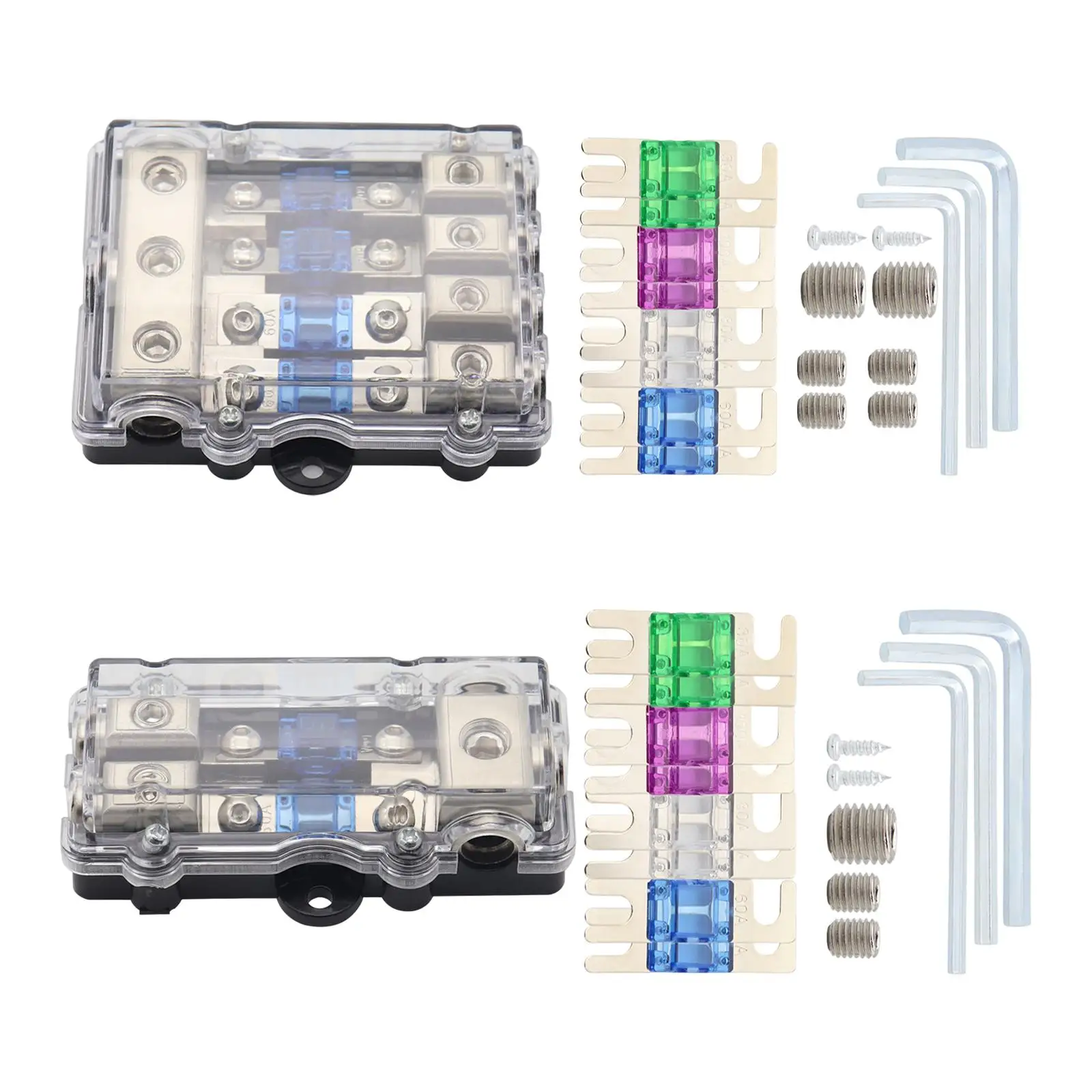 

Fused Power Distribution Block Set Anl Fuse Holder Professional Case