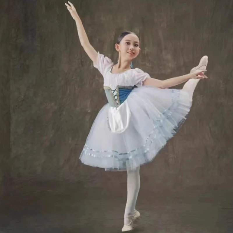 2023 цветов Детская классическая профессиональная балетная пачка красное