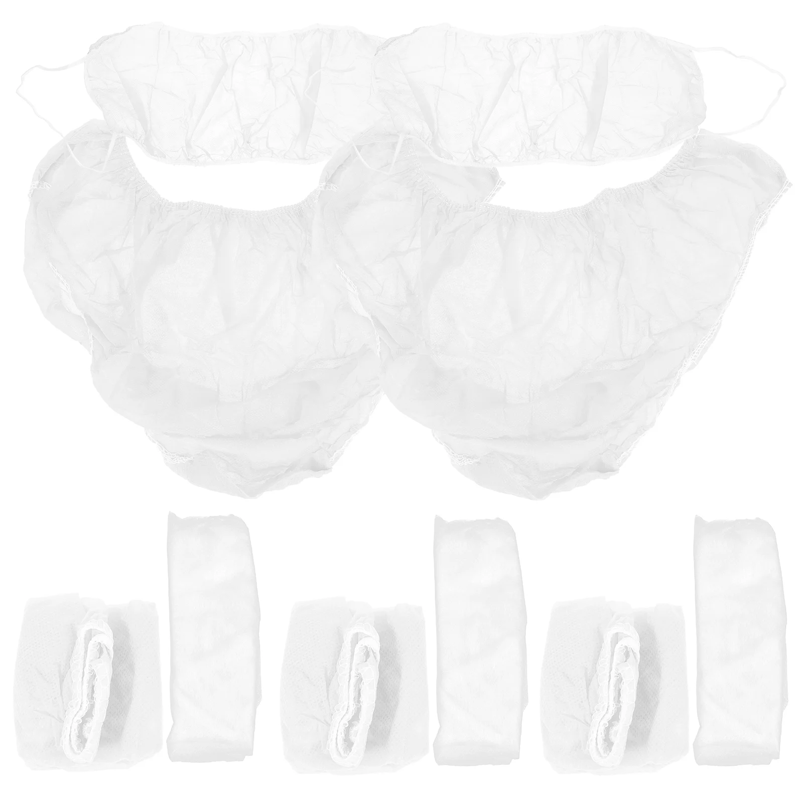 

10 Sets Sauna Panty Disposable Bras Spa Soft Briefs Non-woven Fabric Stretch Women Triangle Pants Vacation Salon