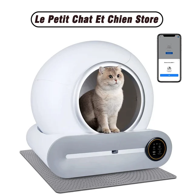 Tonepie Automatic Smart Cat Litter Box Self Cleaning App control  Pet Toilet Litter Tray Ionic Deodorizer Pet  Arenero Gato 65L 1