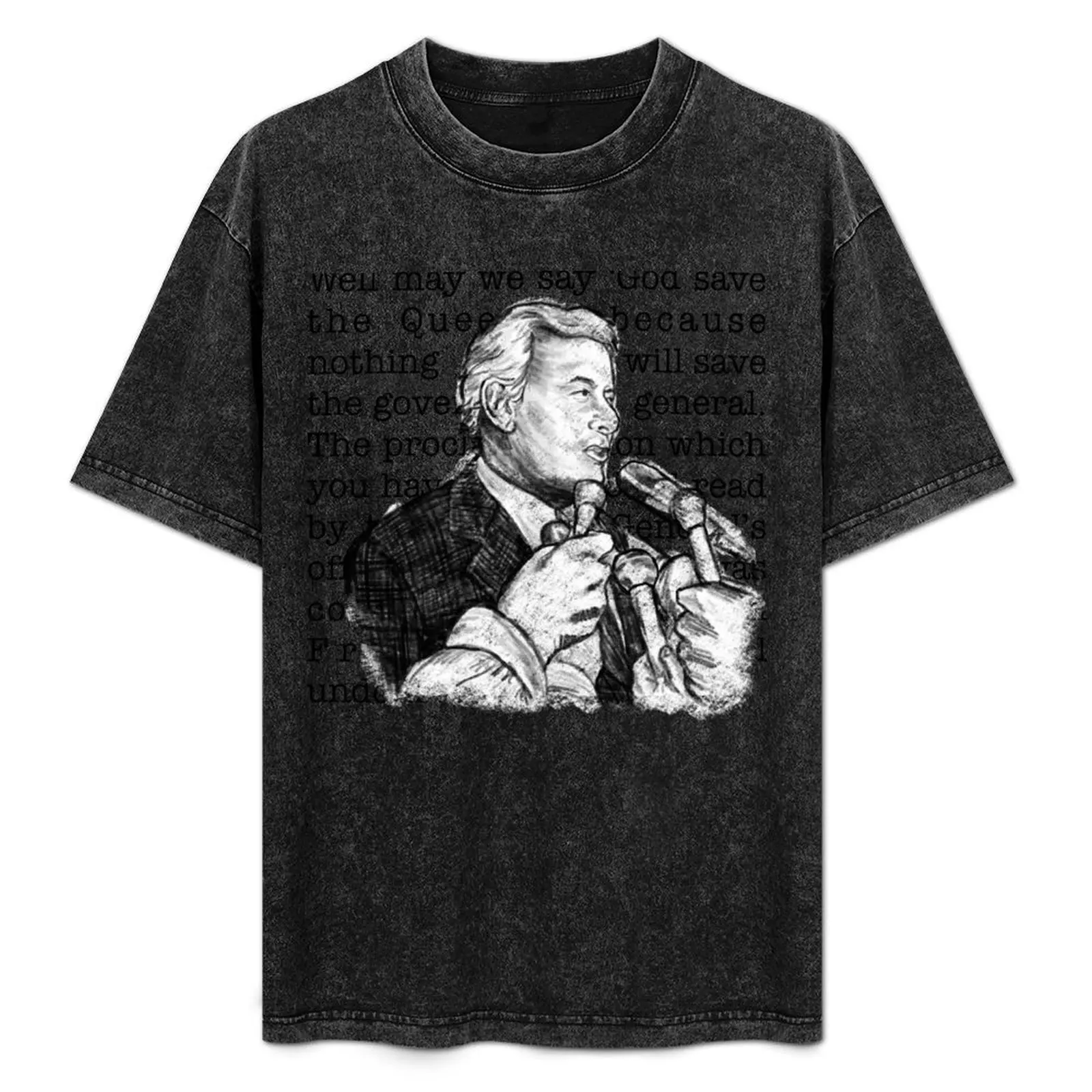 Мужская винтажная футболка Gough Whitlam's Dismissal хлопок