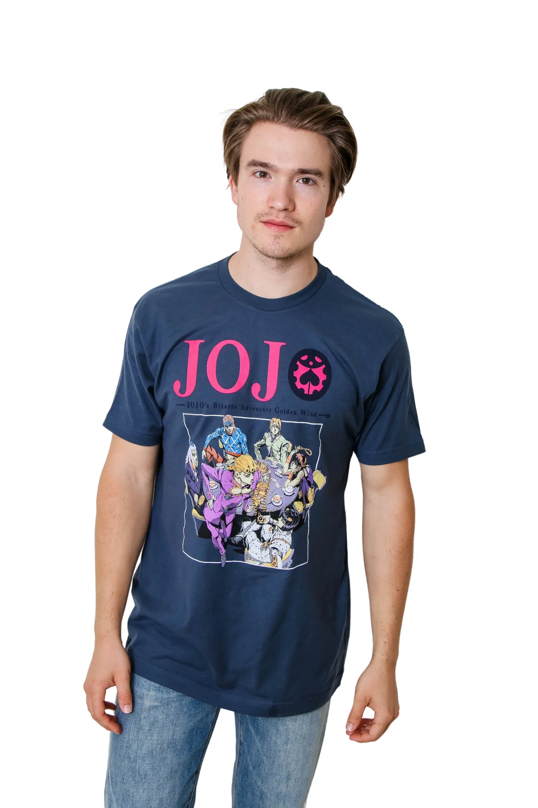 Джоджо Необычные Приключения S4 Главная группа аниме взрослая футболка