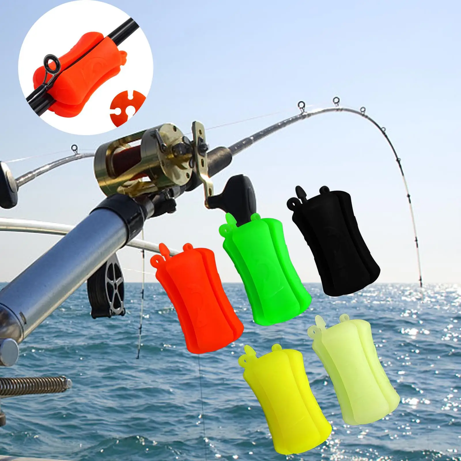 

5Pcs Portable Fishing Rod Fixed Ball Multifunctional for Fishing Supplies