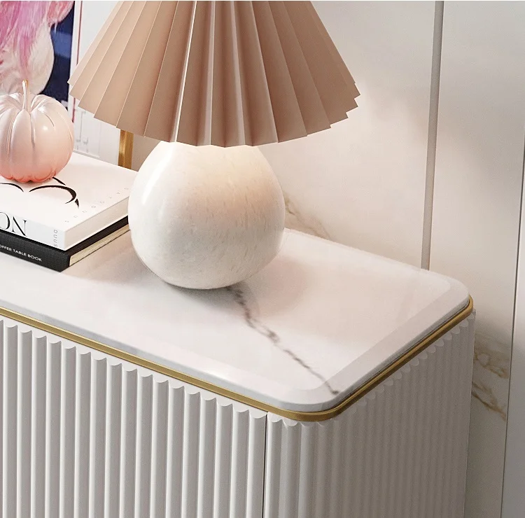 Роскошный кухонный шкаф из нержавеющей стали для столовой современный буфет с