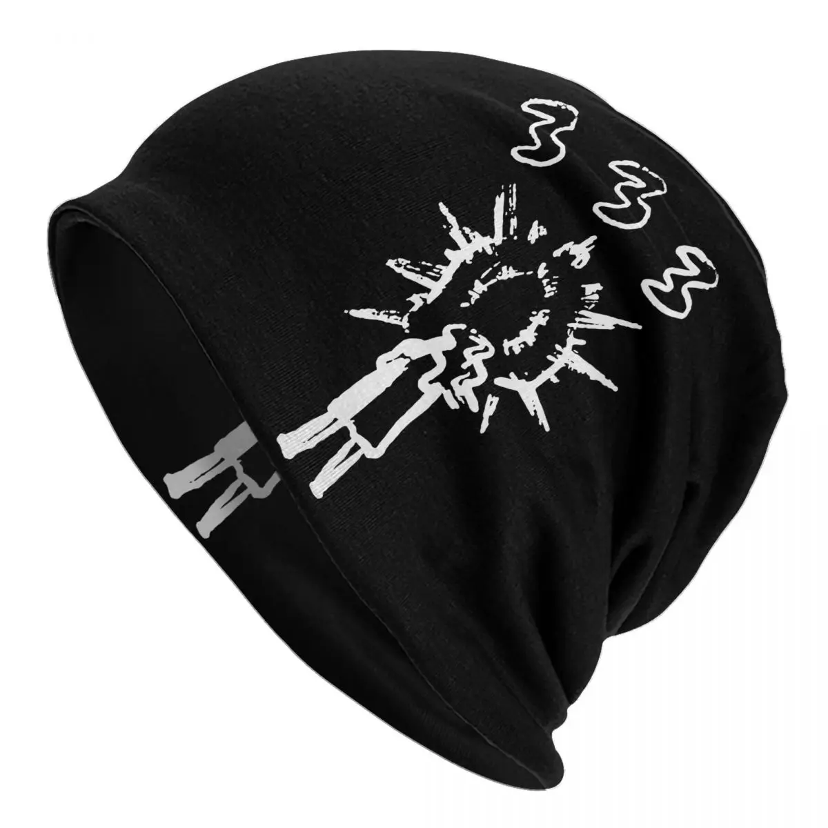 

bladee 333 Swedish hip hop Vintage Beanies Pullover Cap Comfortable Bonnet Hats Knit Hat Unisex Spring Warm Head Wrap Caps