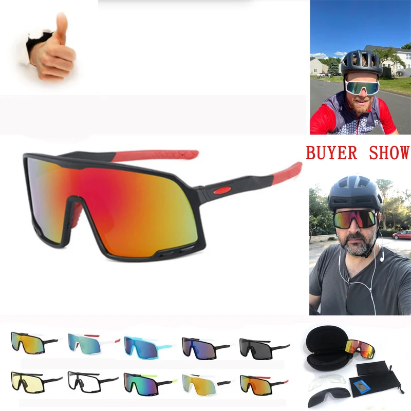

Man Cycling Glasses Outdoor Sports Sunglasses Glasses women Men's Sunglasses Cycling Windshield PC Anti-glare Anti-sun Eyewear