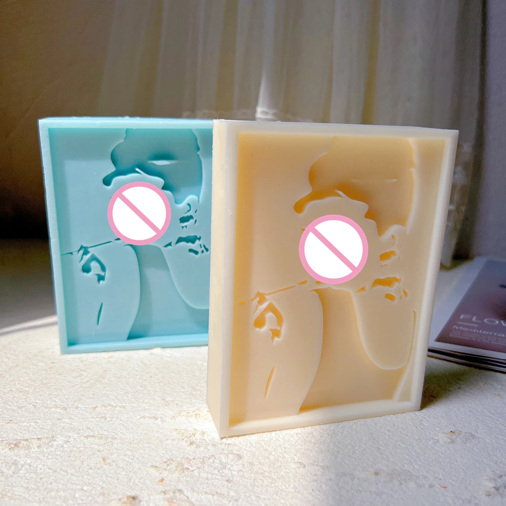 

Pop Art Fashion Icon Silicone Molds Unique Design Iconic Style Art Candle Mold Home Decor Mould