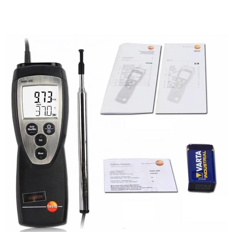 

compact testo 425 thermal digital anemometer with flow probe Order-Nr. 0560 4251