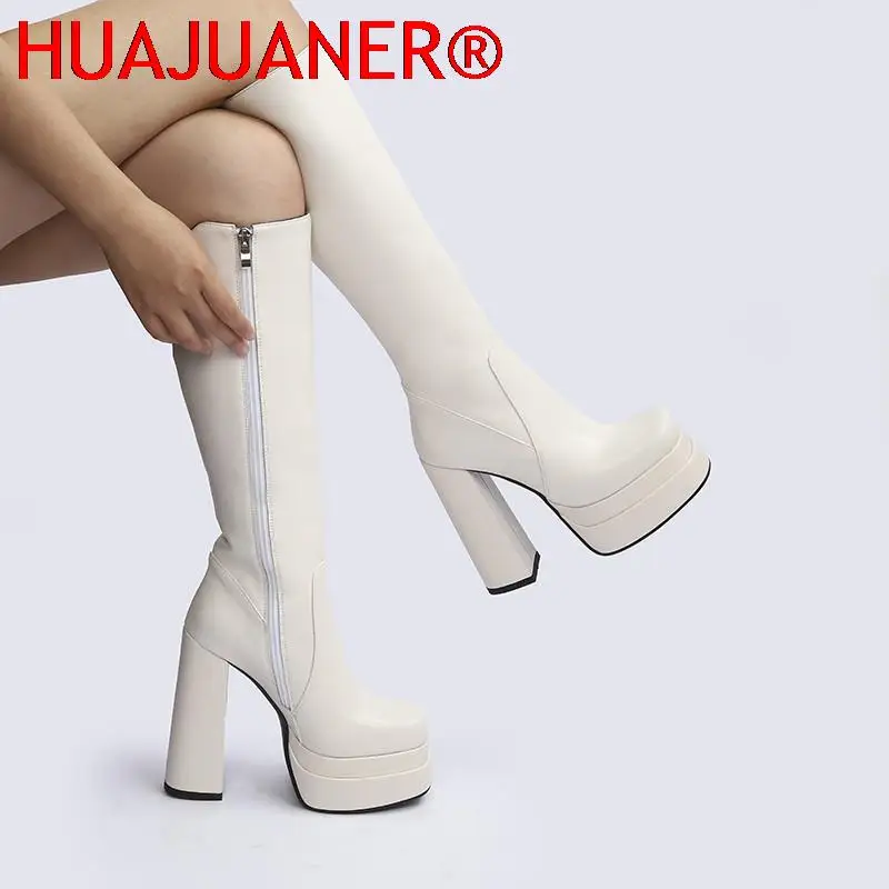 Autumn Winter Platform Shoes Goth Boots 