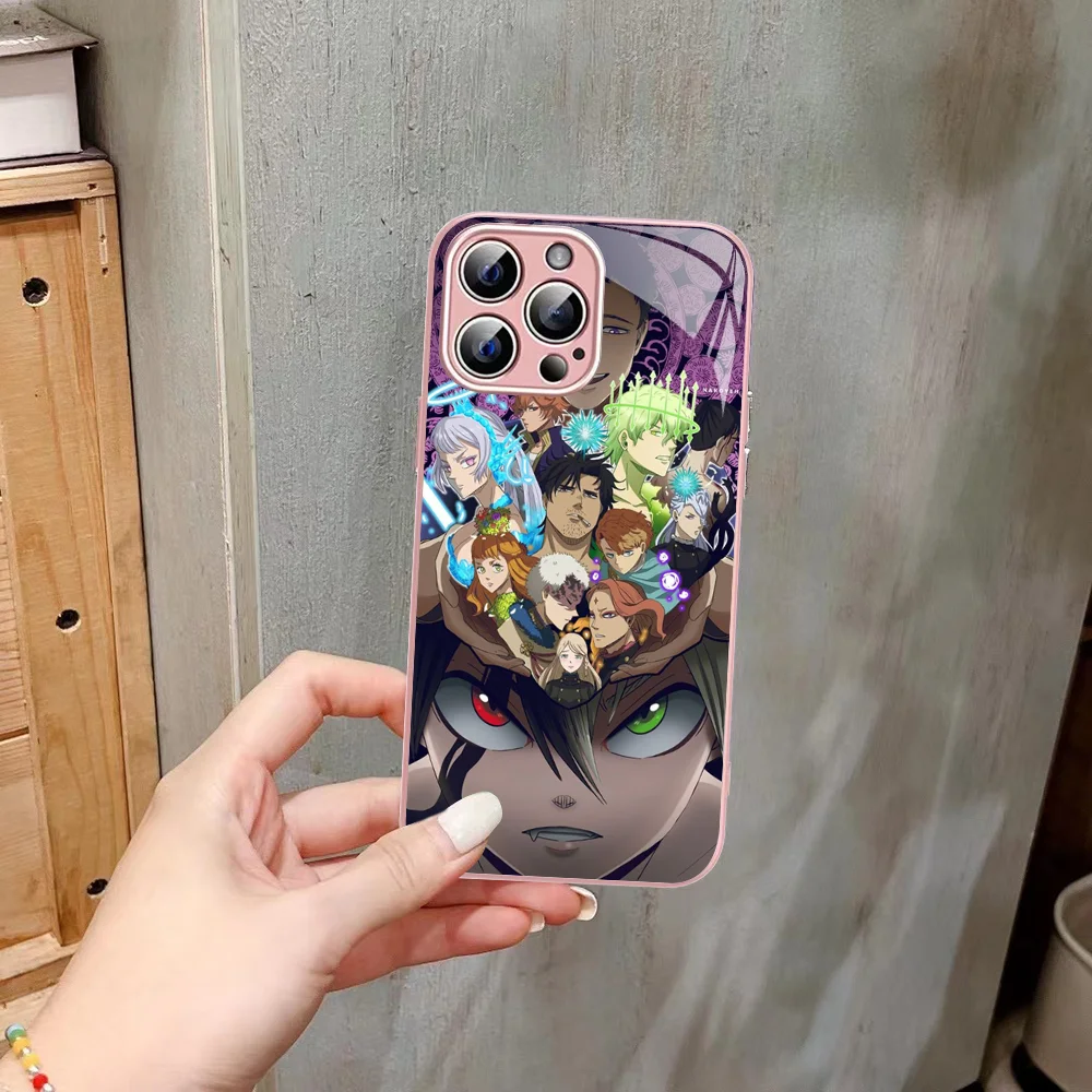 Чехол для телефона с аниме Черный клевер iPhone 14 13 12 Mini 11 Pro XS Max X XR Plus чехол из
