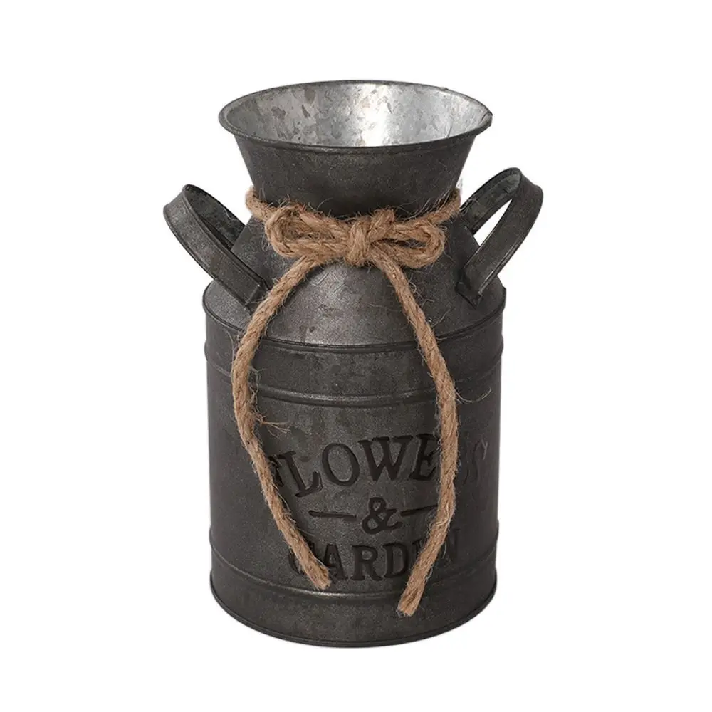 

Винтажный железный цветочный горшок