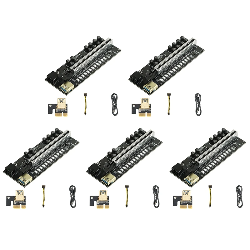 

VER018S PCIE карта расширения PCIE 1X до 16X карта расширения USB 3.0 кабель расширения видеокарты для майнинга
