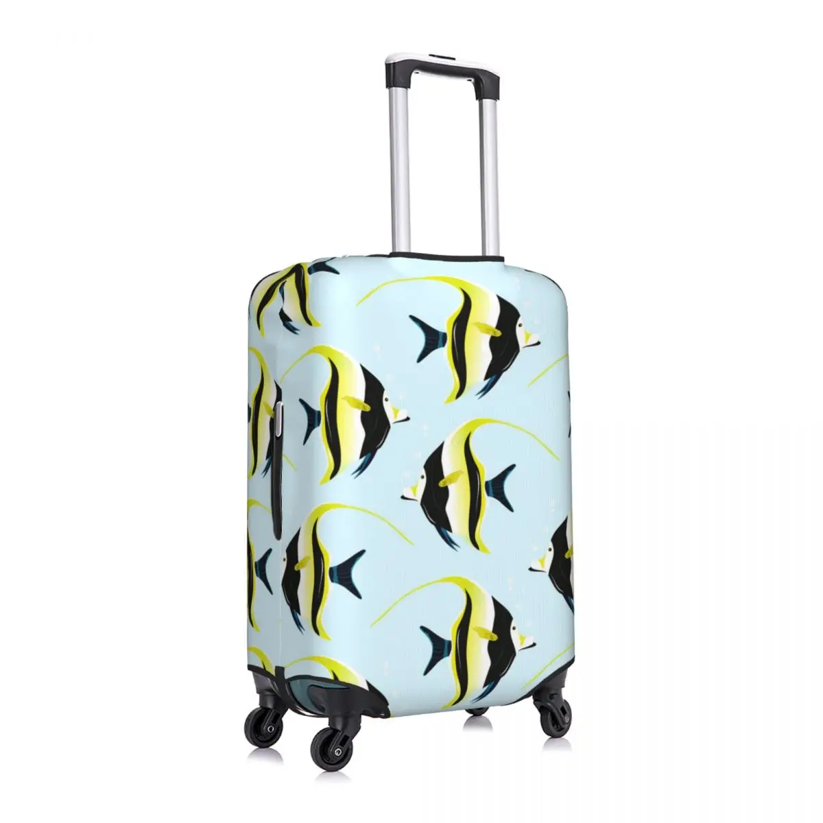 

Tropical Fish Luggage Cover Spandex Suitcase Protector Fits 19-21 Inch