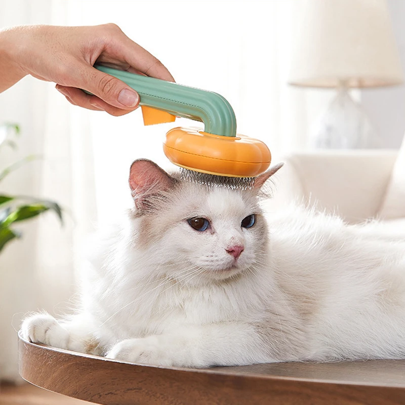 

Hair Removes Pet Brush Cat Dog Comb Pet Hair Comb Self Cleaning Slicker Brush For Cats Dogs Removes Tangled Hair Beauty Products