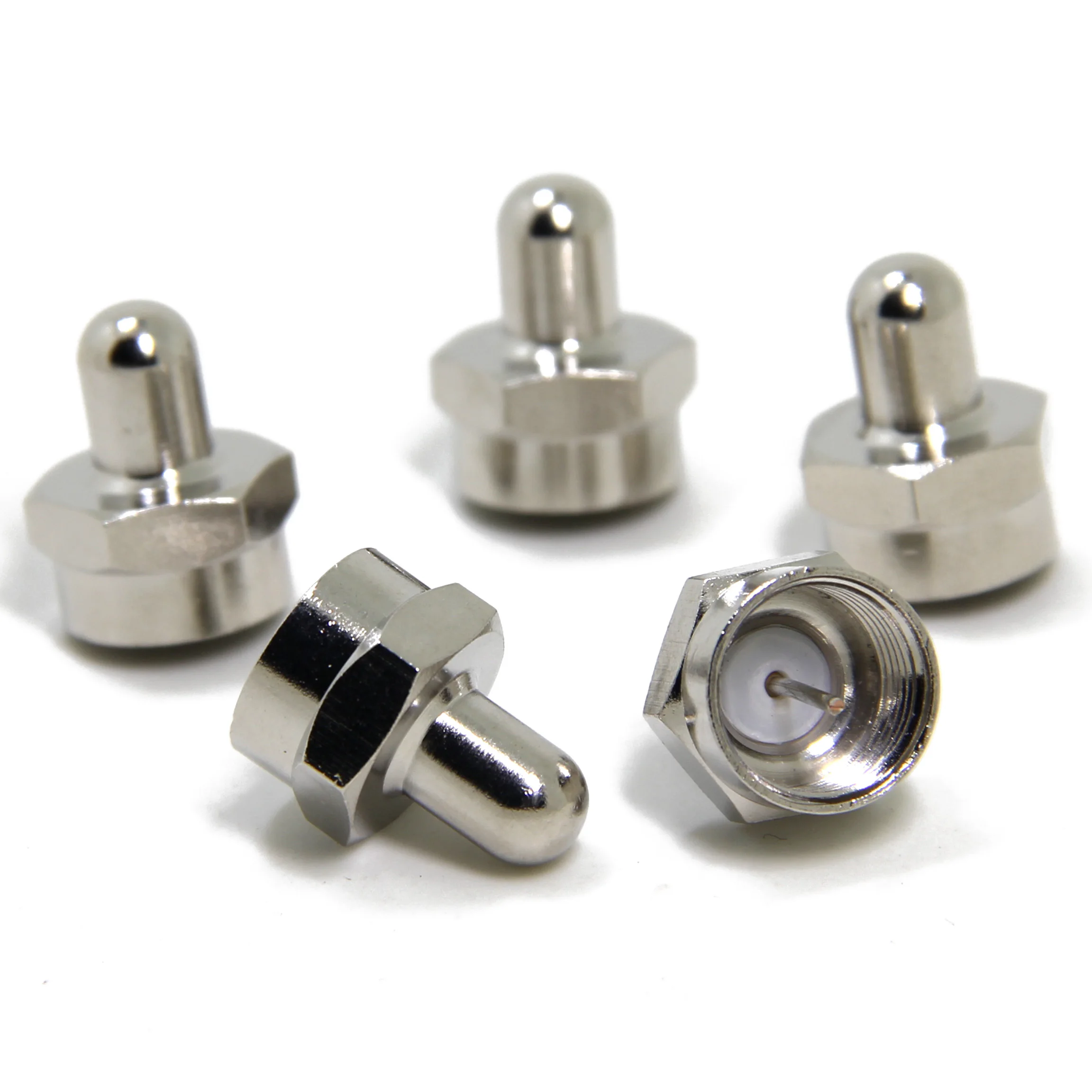 Колпачки для клемм Coax типа F с резистором 75 Ом для неиспользованных портов F, разъемы для усилителя телевизора, сплиттер, усилитель антенны