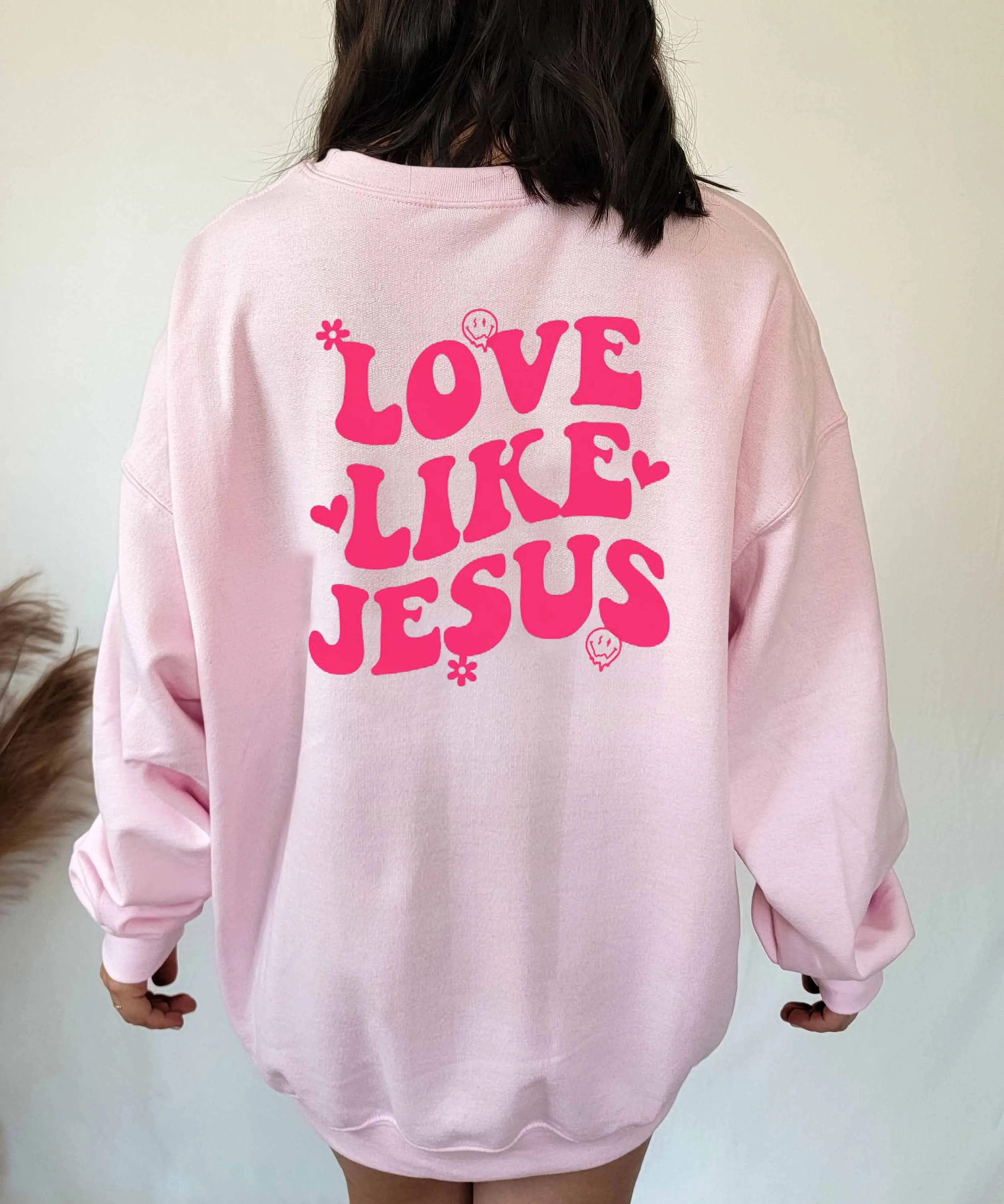 Хлопковый свитшот с изображением Иисуса из христианской моды | Женская одежда