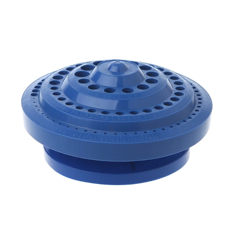 

67JE Drill Bit Storage for Case Stand Round Shape Hard Plastic 100Pcs Hole