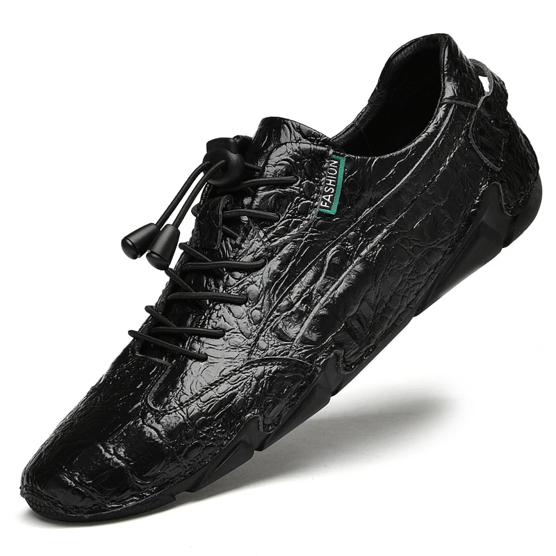 

Spring Autumn Male Fashion Business Casual Leather Shoes Mens England Flat Comfortable Wedding Footwear Shiny Social Shoes