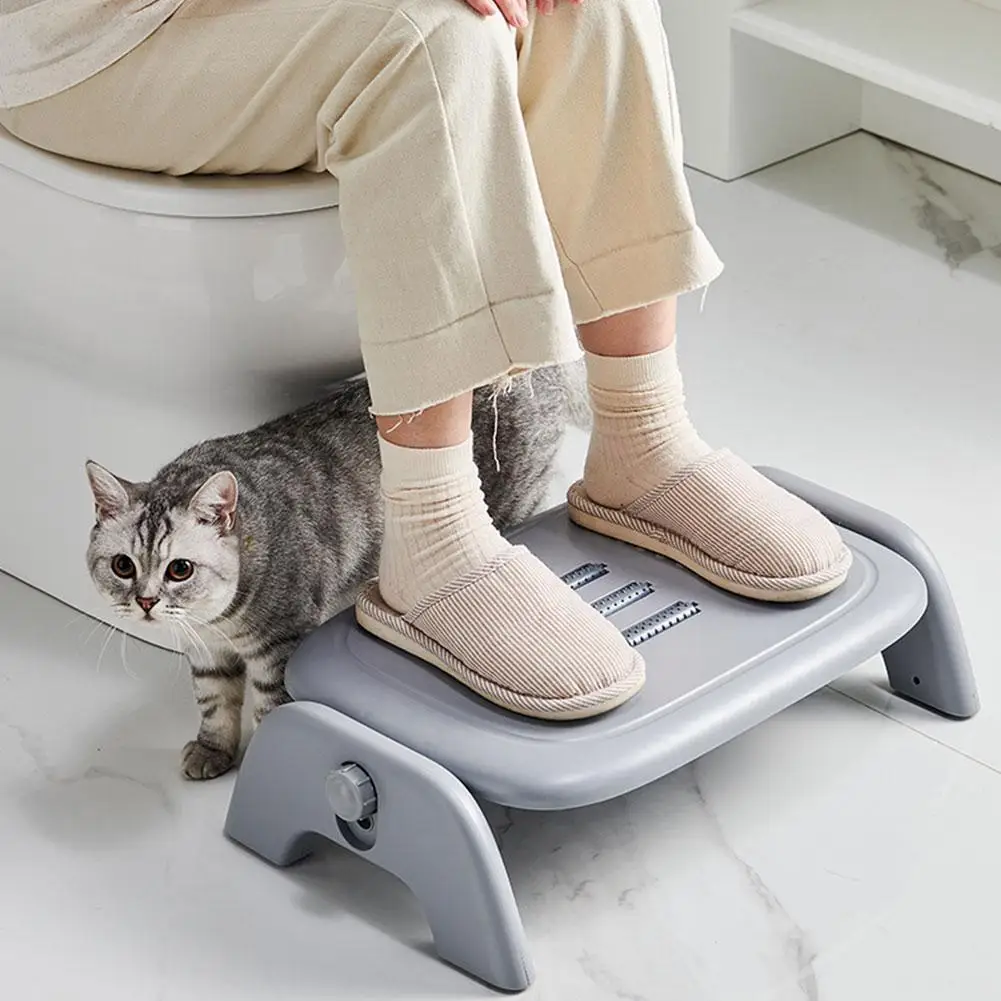 

Adjustable Office Footrests Ergonomic Reduce Stress Height Fatigue Adjustable Massage Footrest J3G9