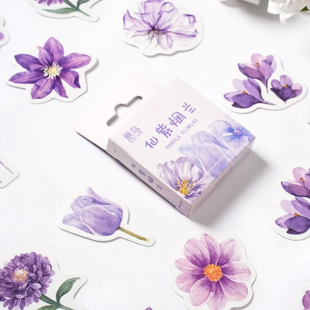 

46pcs/set Plant Flower Sticker Diy Scrapbooking Diary Planner Album Decoration Sticker Cute Stationery Student School Supplies