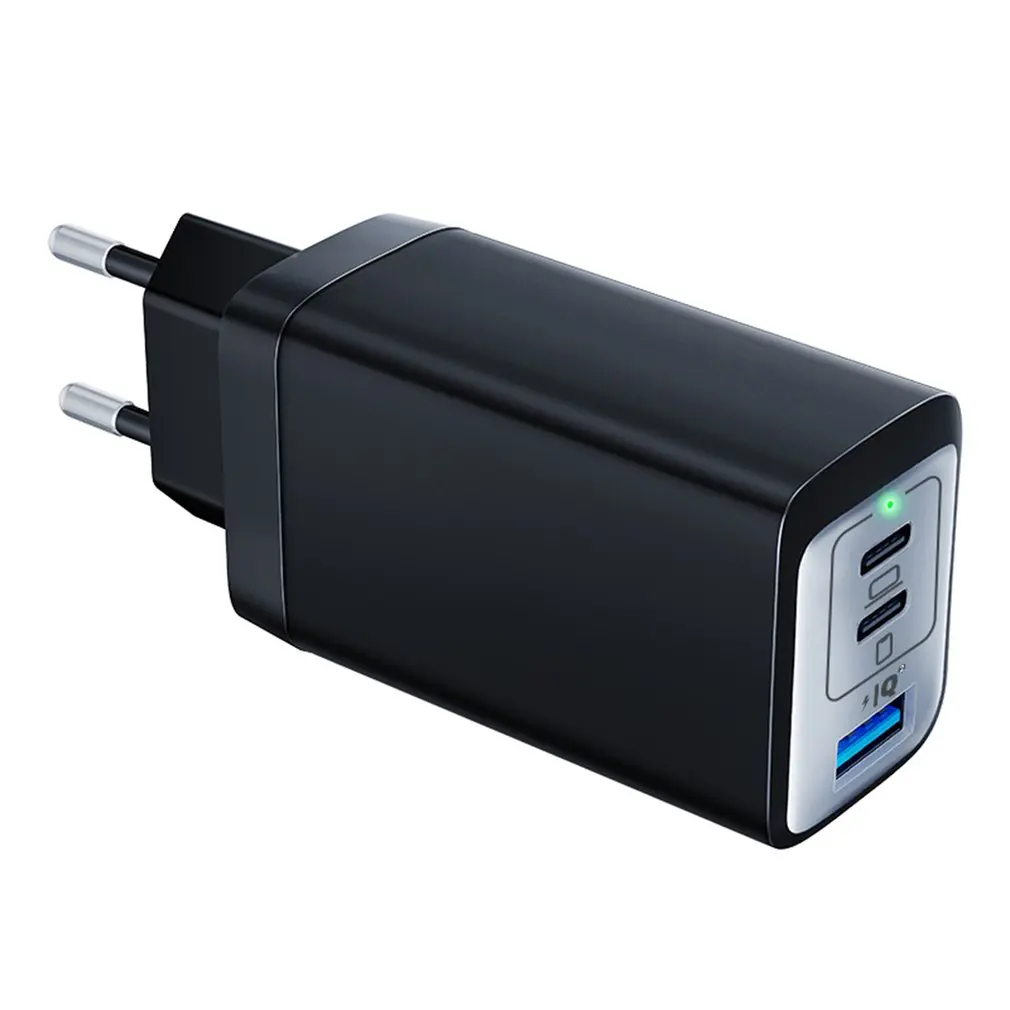 

Зарядное устройство сетевое с USB-портами и поддержкой быстрой зарядки, 65 Вт