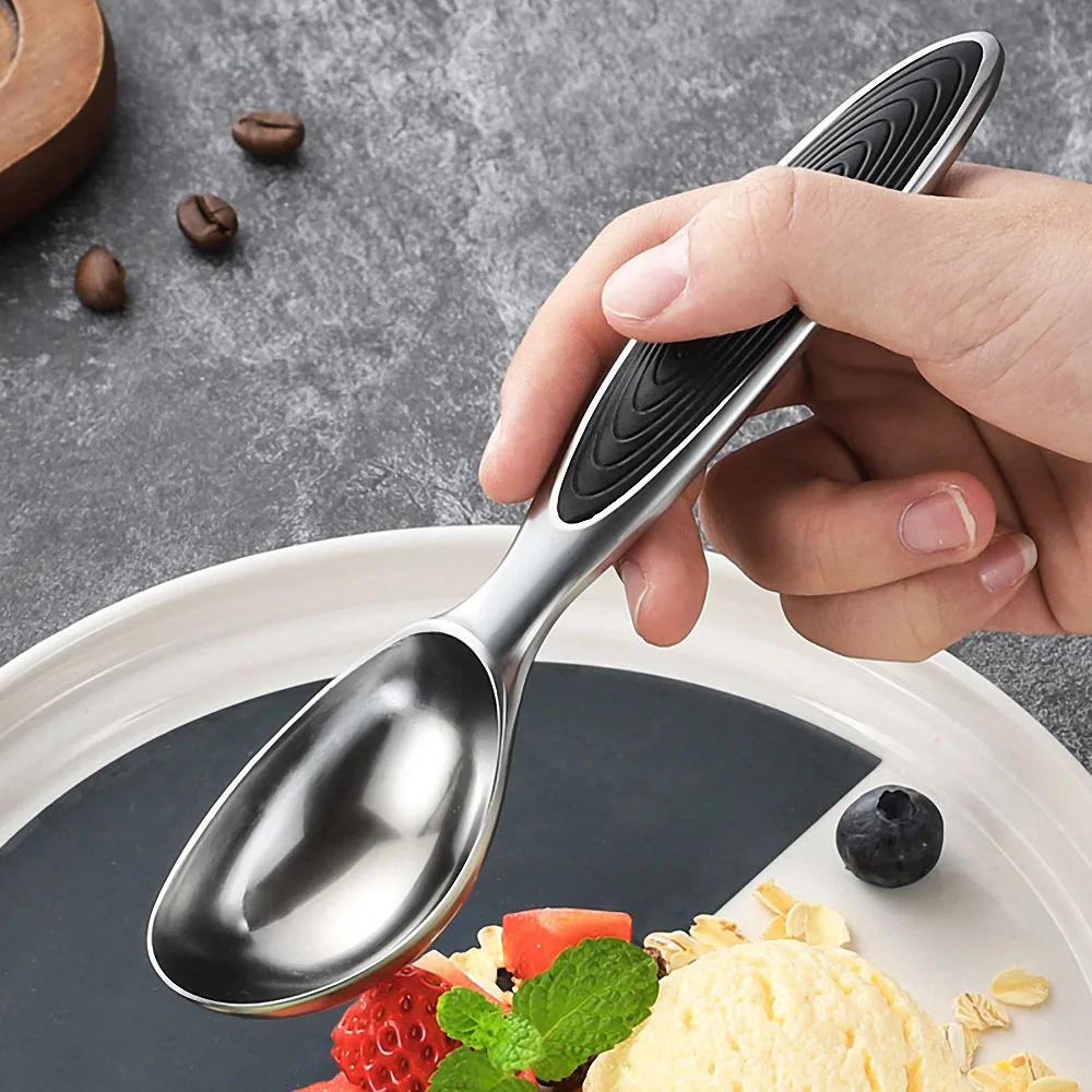 Zinc Alloy Ice Cream Scoops Stacks Digging Ball Spoon Fruit Dessert Cookie Ice Cream Spoon for Home Restaurat Kitchen Gadgets