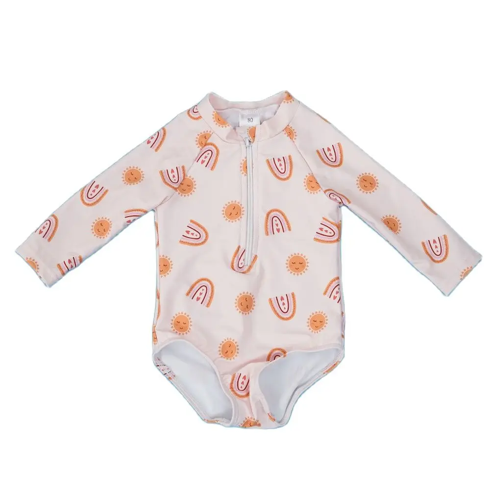 Цельный Купальник Happyflute Для Девочек UPF50+ Летняя Пляжная Одежда Принцессы С