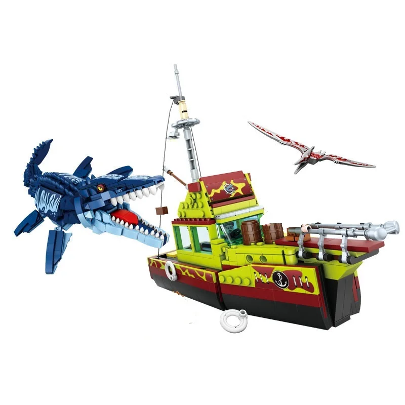 Конструктор MOC креативный в виде динозавра мосазавра города сериала фильмов