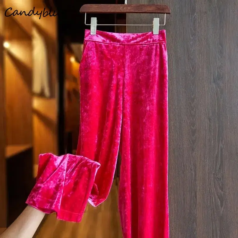 

Женские брюки с широкими штанинами, Новинка лета 2023, прямые штаны с высокой талией, свободные удобные повседневные женские брюки