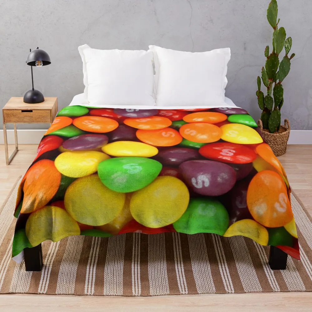 

Одеяло Skittles для детей, текстиль для зимы, домашний индивидуальный подарок