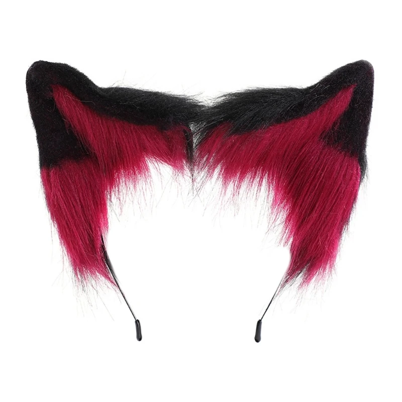 

Cat Ears Handmade Animal Furry Kitten Headband Hair Hoop for Masquerade
