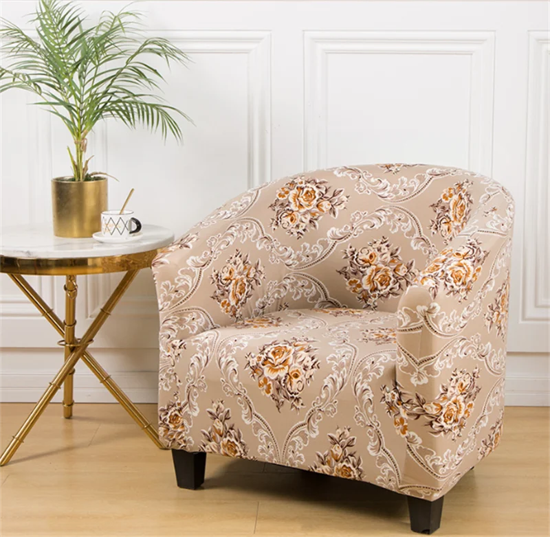 

All Seasons Match Chair Cover American Style Tiger Stool Cover Stretch Low Back Sofa Chair Full Cover