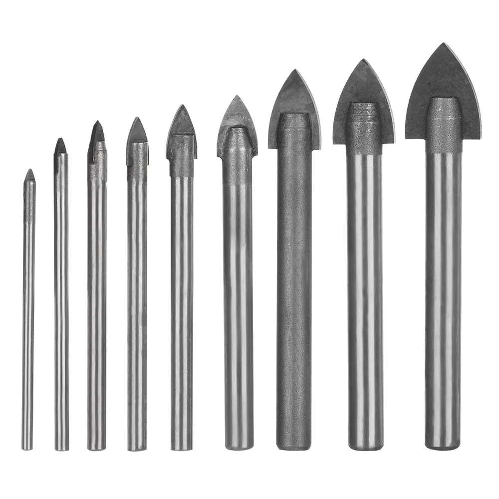 

3-16mm Drill Bit Tungsten Carbide Tip Triangle Drills Bit Cut Tool For Professional Ceramic/Tile/Marble/Mirror Glass Accessories