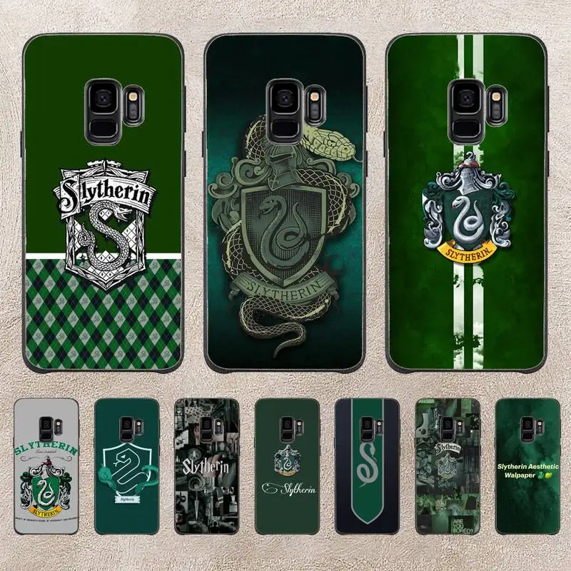 

P-Potters Dark Magic Art Slytherin Black Phone Case For Samsung Galaxy Plus S9 S20Plus S20ULTRA S10lite S225G S10 Note20ultra