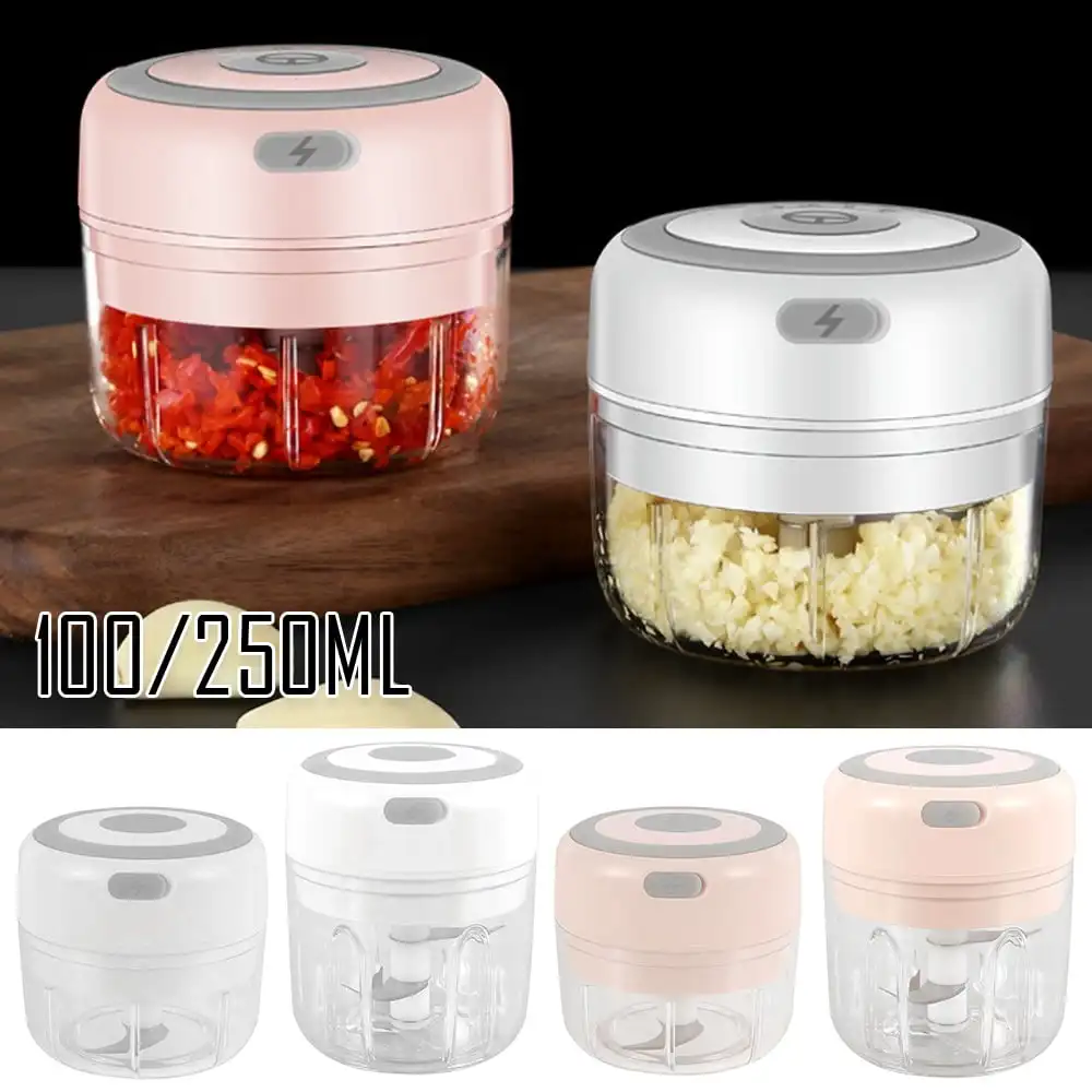 

Mini Garlic Choppers Meat Grinder Crusher For Nut Fruit Vegetable Food