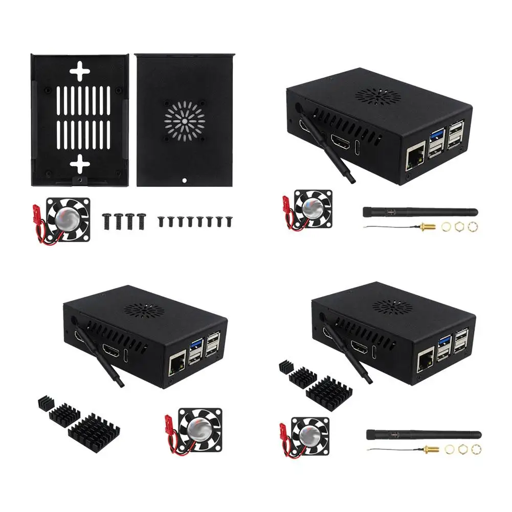 Корпус Orange Pi 5 Pro металлический корпус охлаждающий вентилятор дополнительная