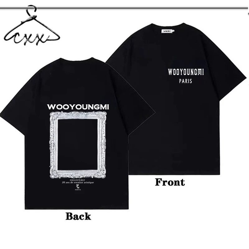 

2023 New Korea Style T-shirt for Men Cotton Oversize Tshirts Hip Hop Tops Man Brand Clothing Loose Tee Shirts Free Shipping