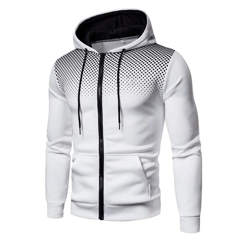 

Mens Hoodie Zip Up Hoodie Sweatshirt Graphic Zipper Pocket Polka Pot Print Sports Outdoor Casual Daily Hoodies Slim Sweatshirts