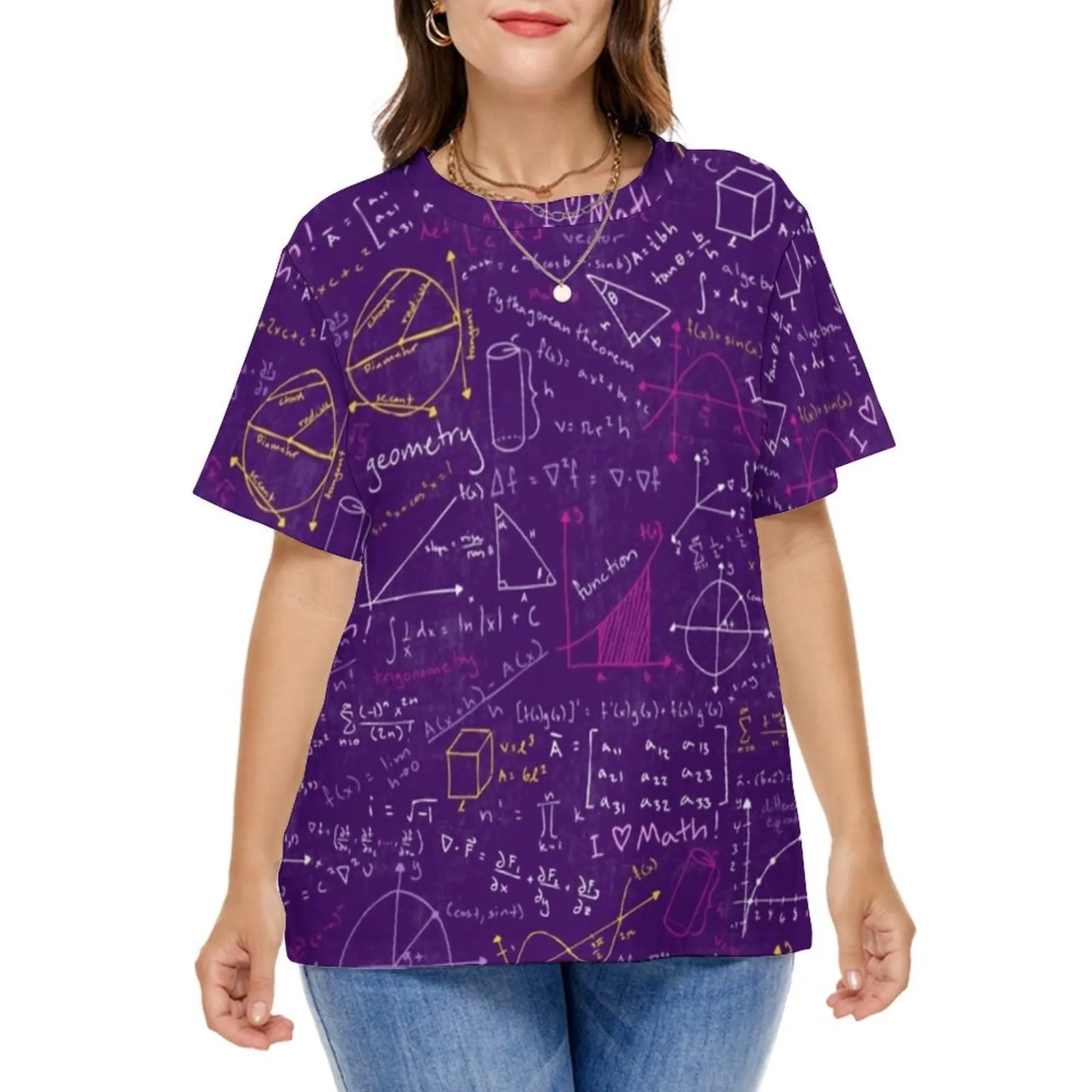 

Math Lessons T-Shirts Cool Pi Day Print Casual T Shirt Short Sleeve Harajuku Tees Plus Size Sexy Pattern Tops Gift