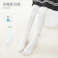 disney kids bow long socks pants solid cotton child pantyhose girls tights frozen elsa stockings warm