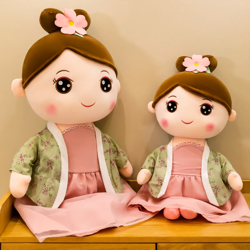 

85cm Cute Soft National Trendy Hanfu Doll Plush Toys Office Nap Stuffed Animal Pillow Home Comfort Cushion Gift Doll Kids Girl