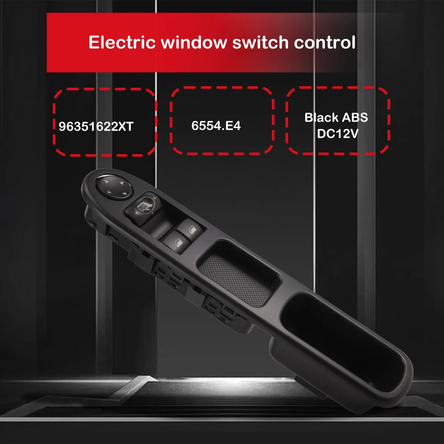 Переключатель переднего левого главного стекла для Peugeot 307 2000-2005 96351622XT 6554.E4