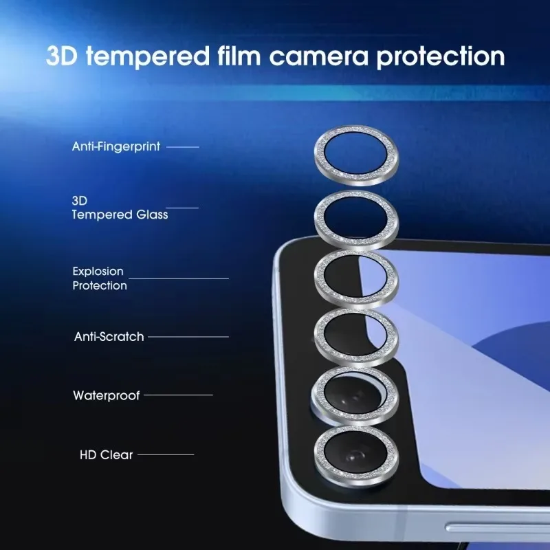 Роскошная защитная пленка для камеры с бриллиантами HD Samsung Galaxy Z Flip 6 Flip6 ZFlip6