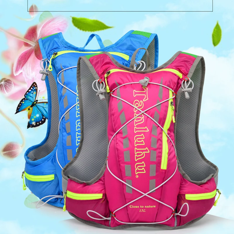 15L Cycling Hydration Backpack Sports Riding Vest Women'S Bicycle Marathon Race Trail Running Bag Outdoor Men Climbing Bag