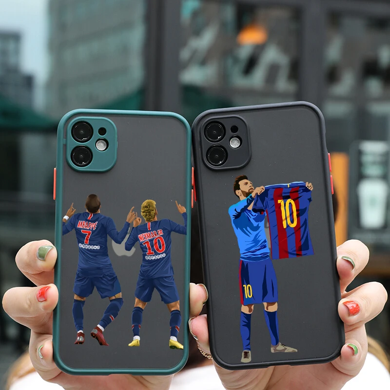 Модный чехол для телефона с изображением футбольной звезды iPhone 13 12 11 Pro Max X Xs XR SE 2020